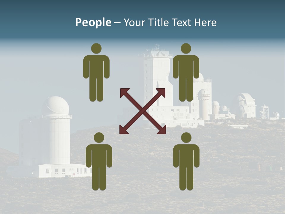 Heaven Volcano Blue PowerPoint Template