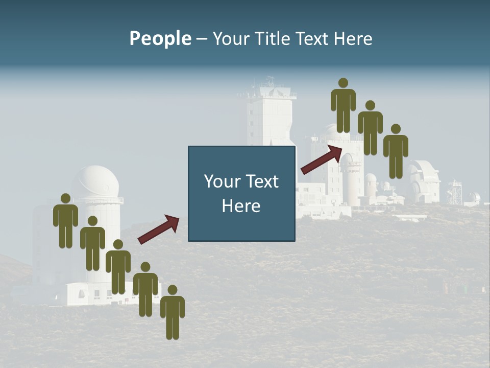 Heaven Volcano Blue PowerPoint Template