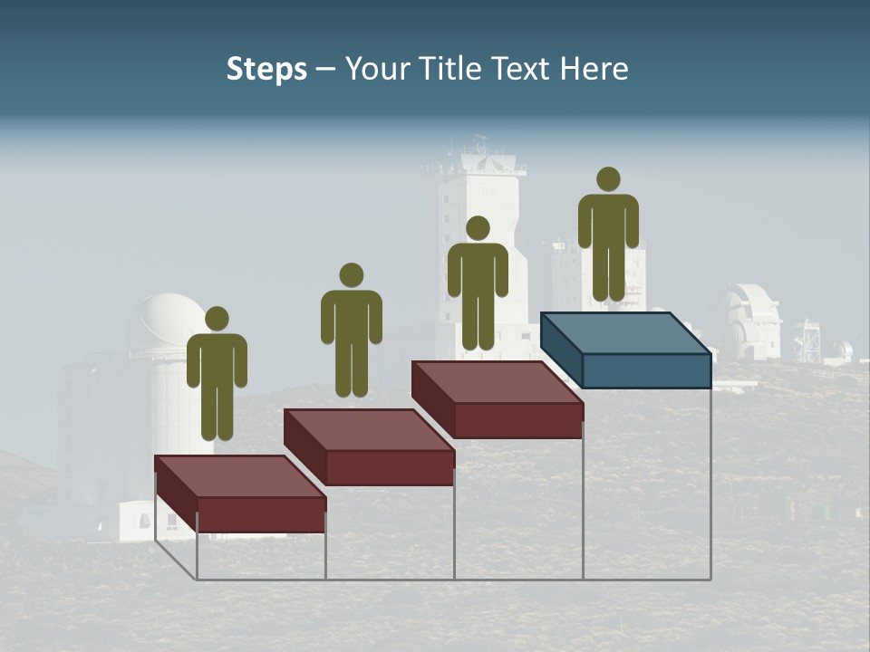 Heaven Volcano Blue PowerPoint Template