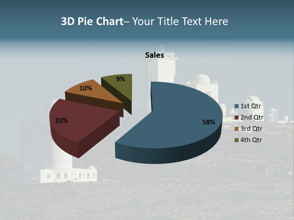 Heaven Volcano Blue PowerPoint Template