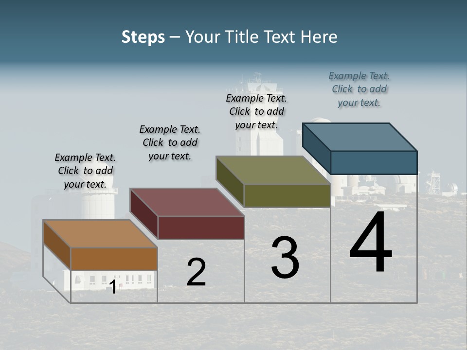 Heaven Volcano Blue PowerPoint Template