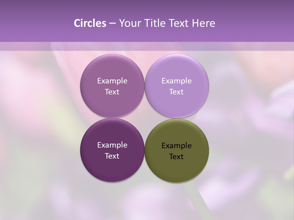 Floral Lilac Pretty PowerPoint Template
