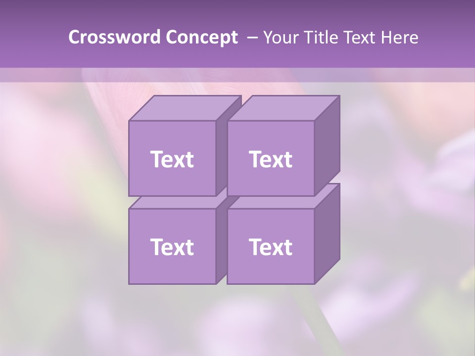 Floral Lilac Pretty PowerPoint Template