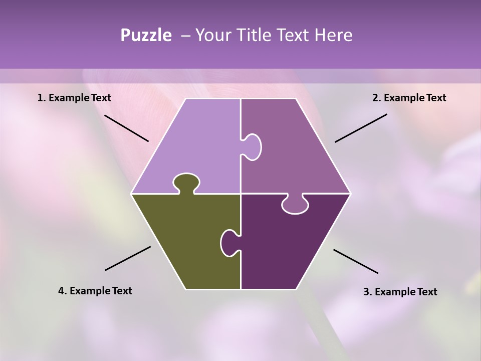 Floral Lilac Pretty PowerPoint Template