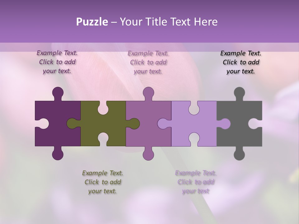 Floral Lilac Pretty PowerPoint Template
