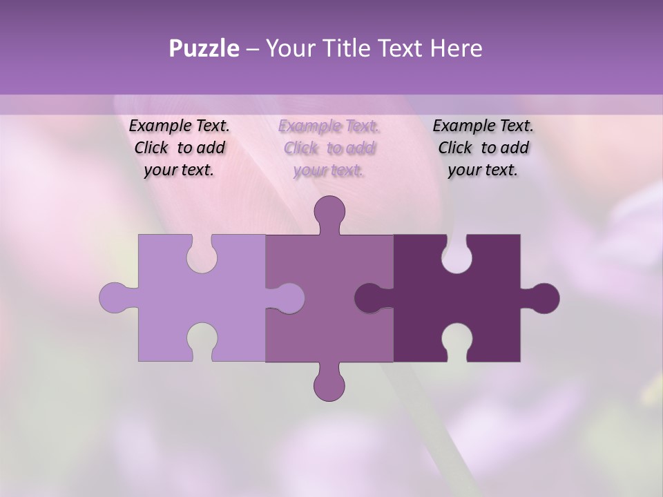 Floral Lilac Pretty PowerPoint Template