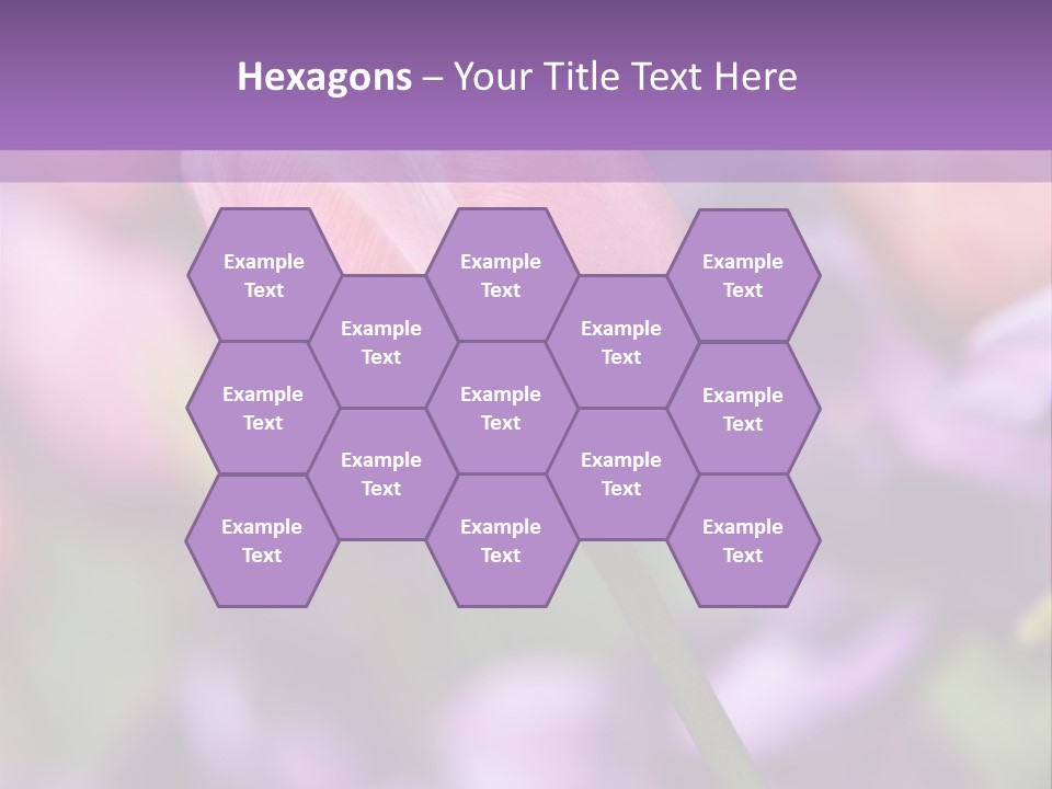 Floral Lilac Pretty PowerPoint Template