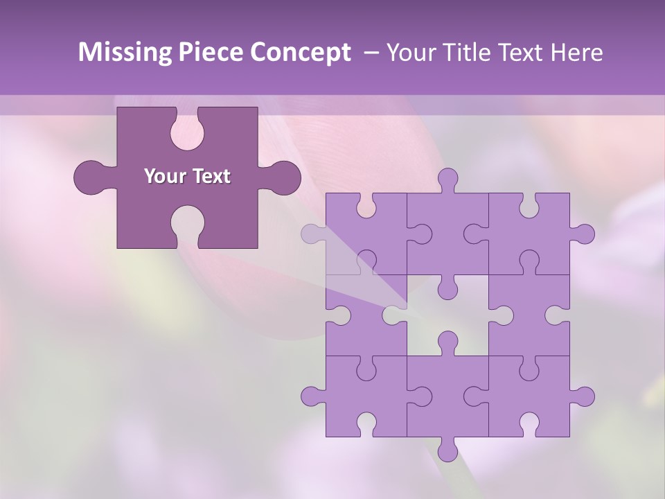 Floral Lilac Pretty PowerPoint Template