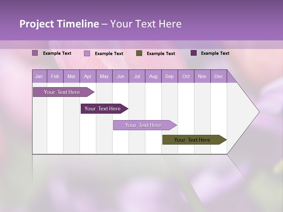 Floral Lilac Pretty PowerPoint Template