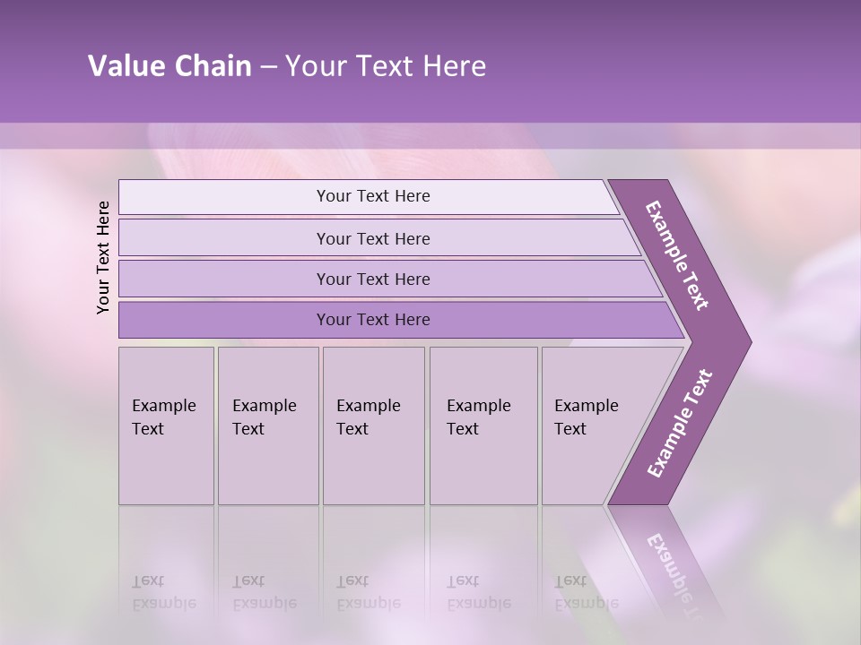 Floral Lilac Pretty PowerPoint Template