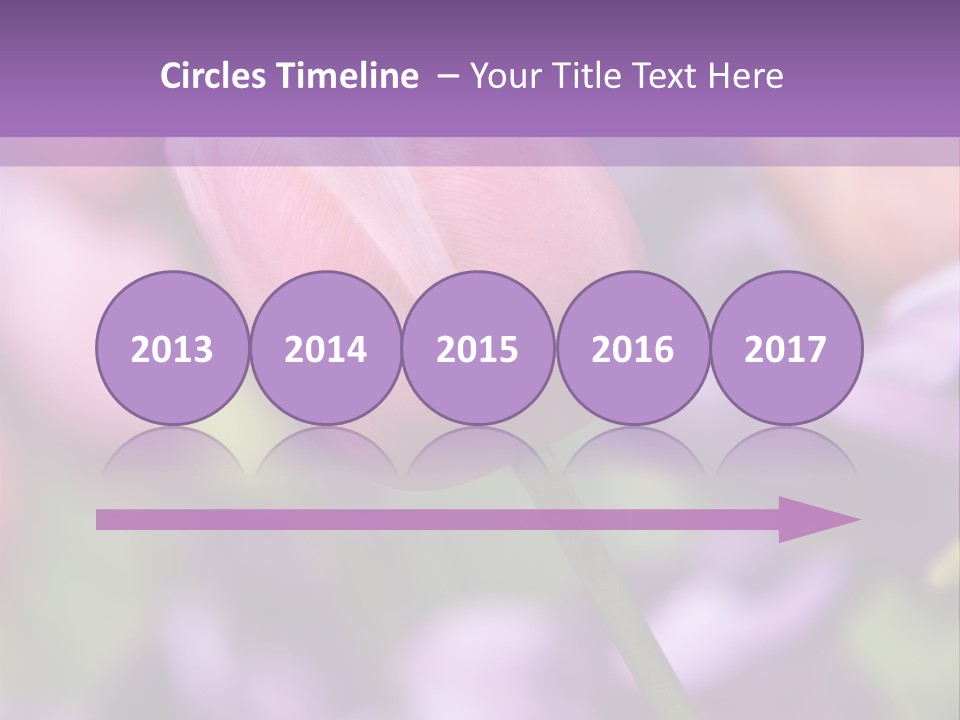 Floral Lilac Pretty PowerPoint Template