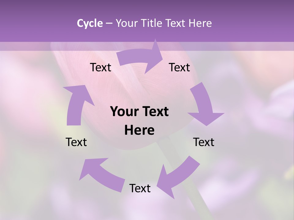 Floral Lilac Pretty PowerPoint Template