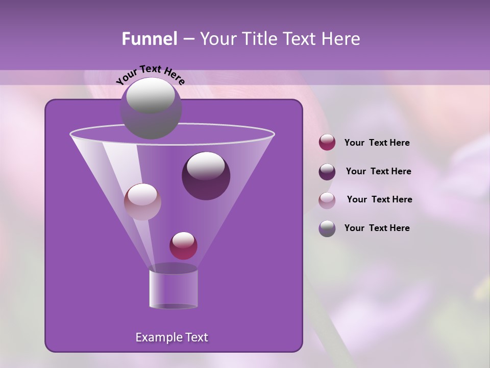 Floral Lilac Pretty PowerPoint Template