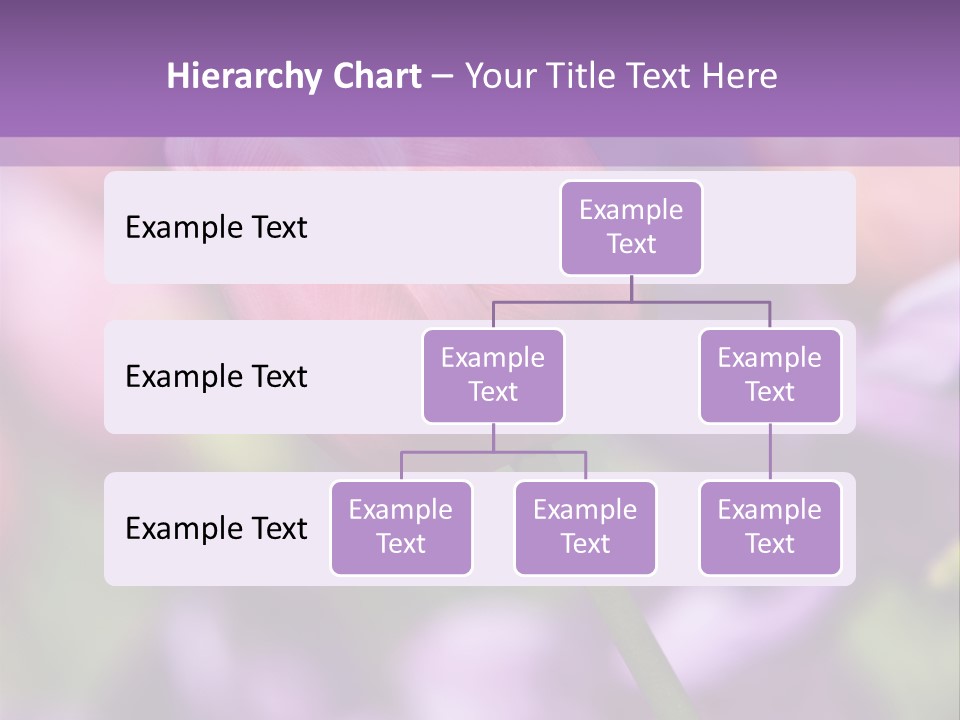 Floral Lilac Pretty PowerPoint Template