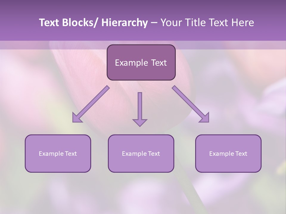 Floral Lilac Pretty PowerPoint Template