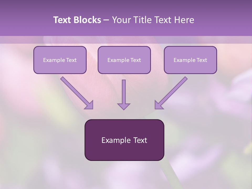 Floral Lilac Pretty PowerPoint Template