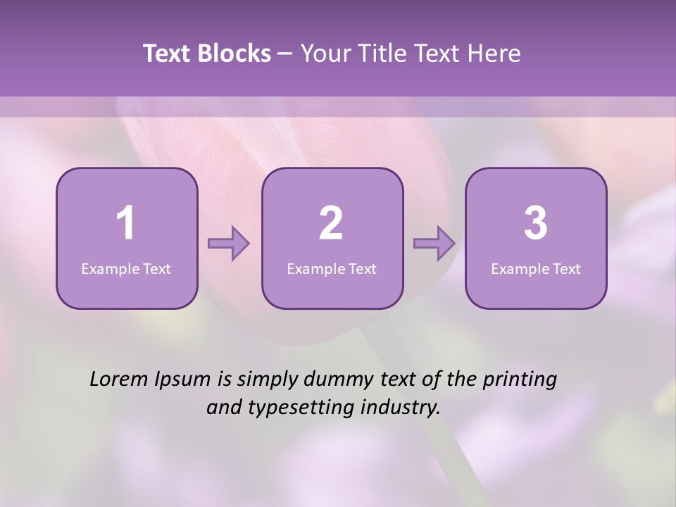 Floral Lilac Pretty PowerPoint Template