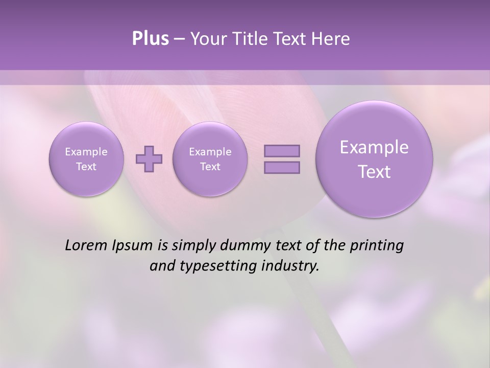 Floral Lilac Pretty PowerPoint Template