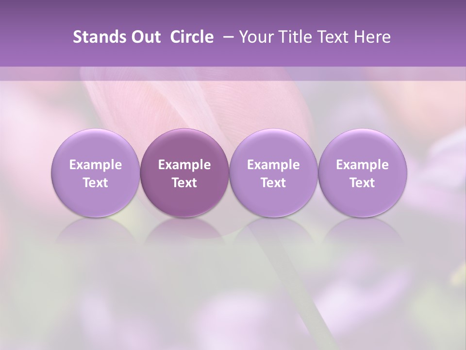 Floral Lilac Pretty PowerPoint Template