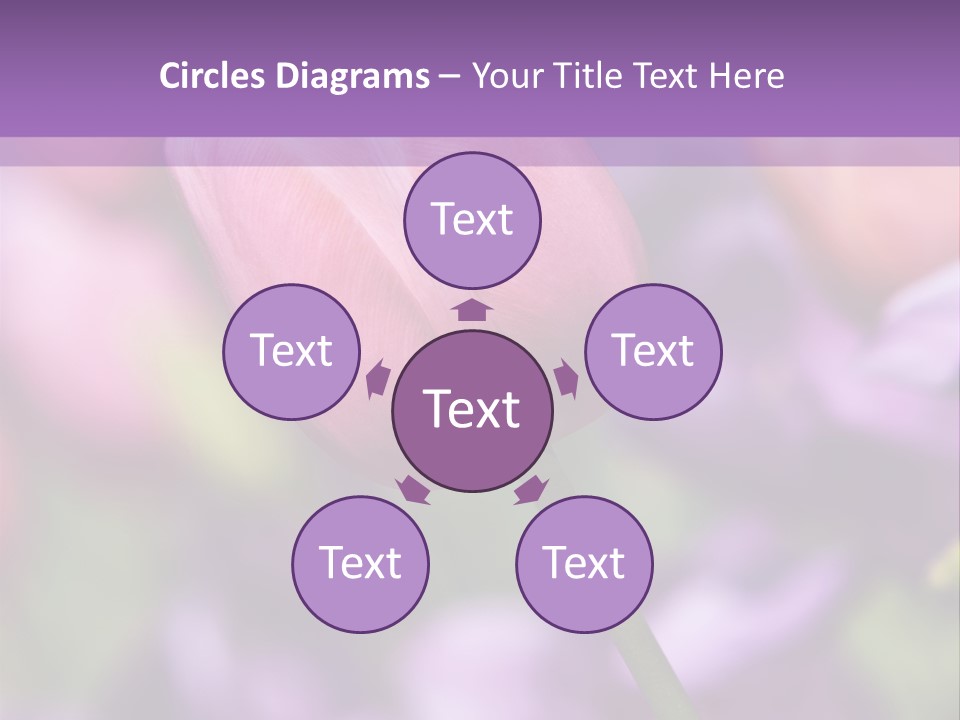 Floral Lilac Pretty PowerPoint Template