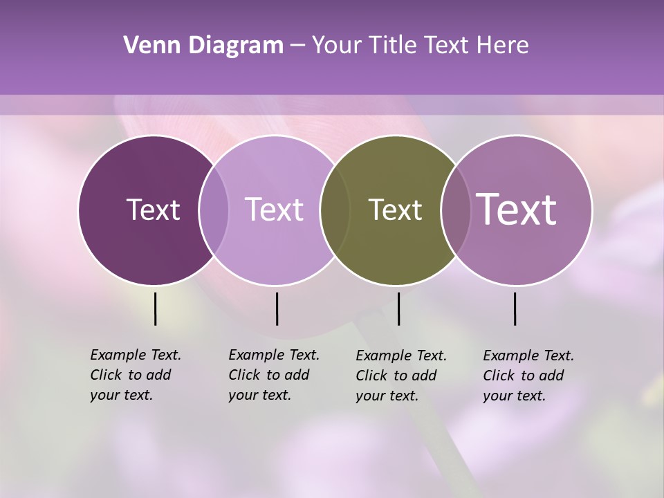 Floral Lilac Pretty PowerPoint Template