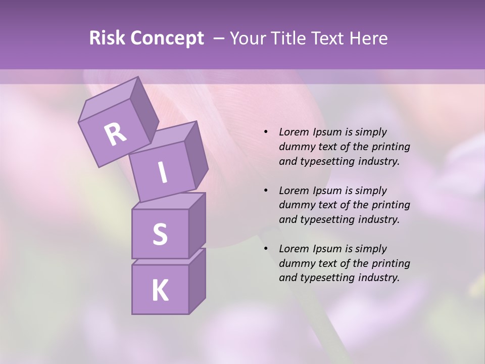 Floral Lilac Pretty PowerPoint Template