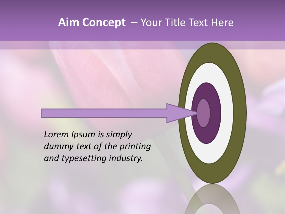 Floral Lilac Pretty PowerPoint Template
