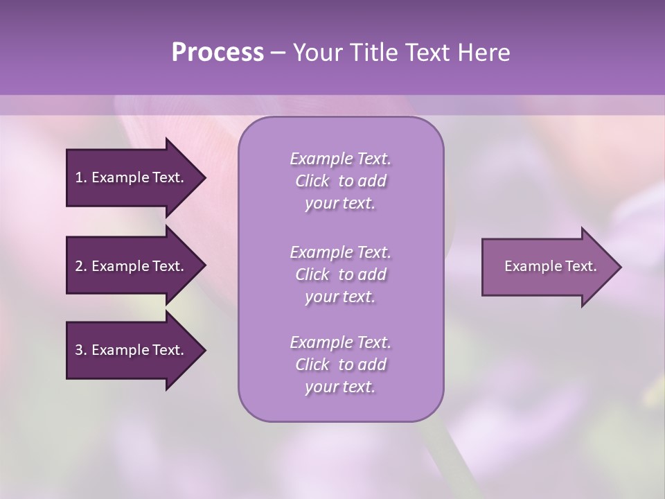 Floral Lilac Pretty PowerPoint Template