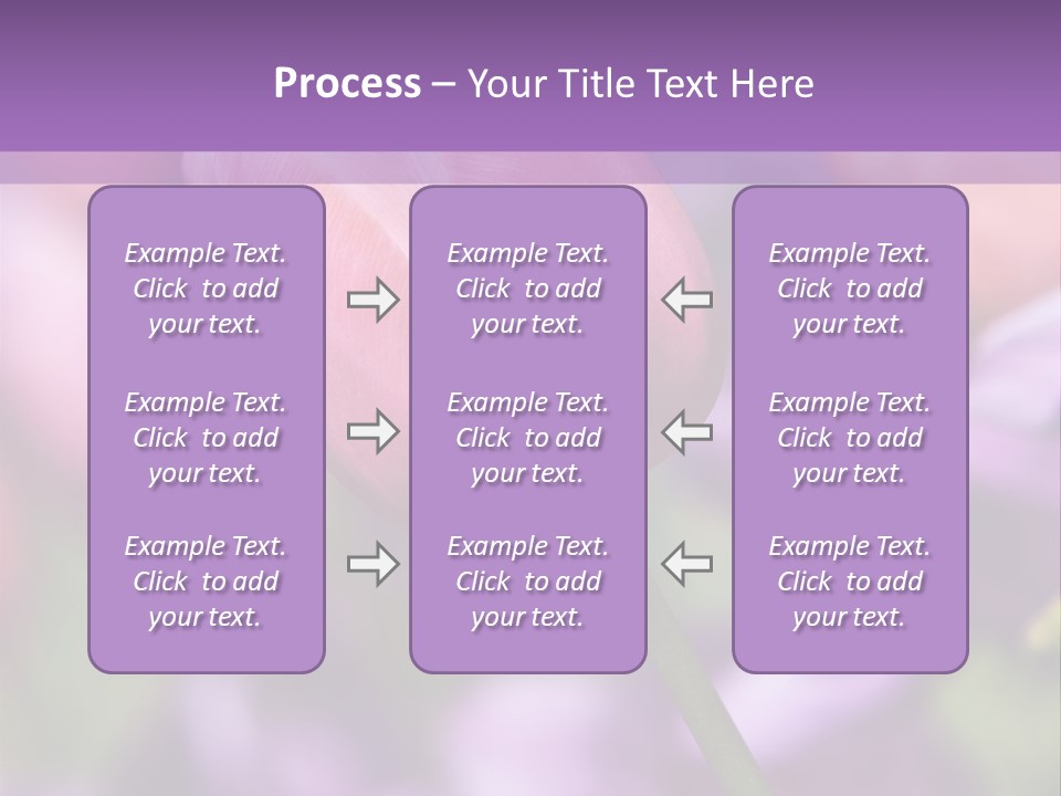 Floral Lilac Pretty PowerPoint Template
