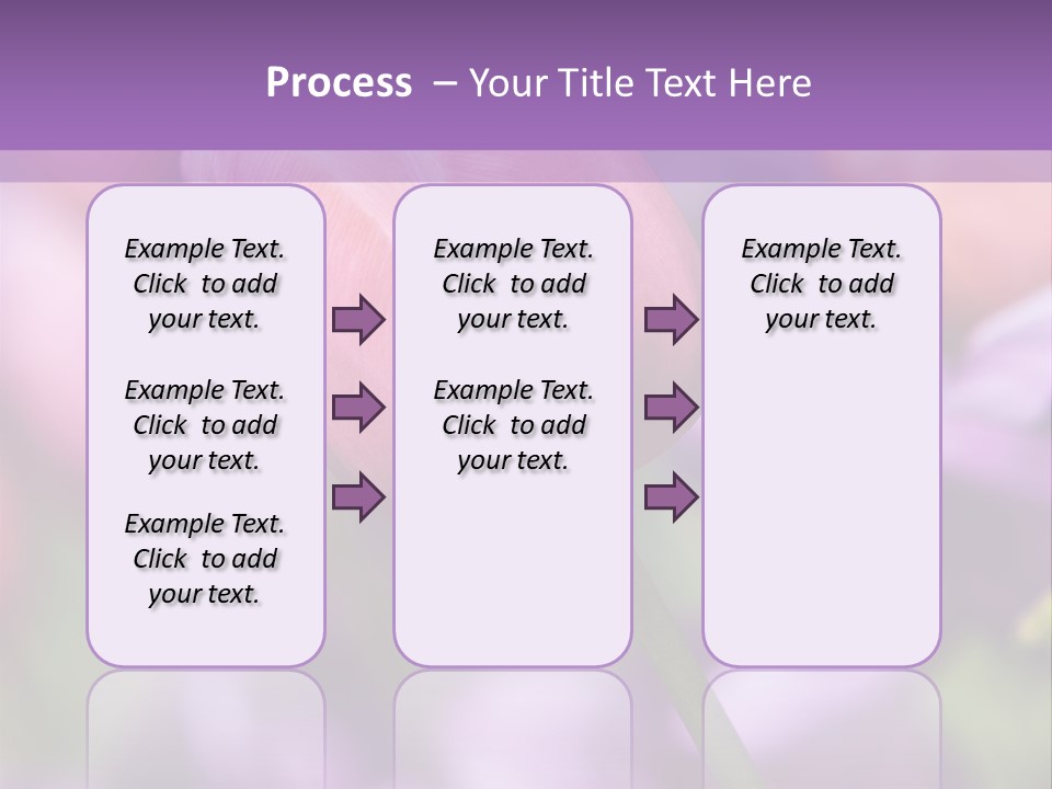 Floral Lilac Pretty PowerPoint Template