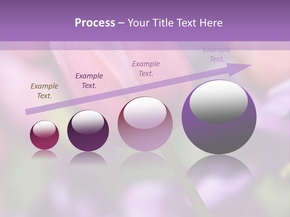 Floral Lilac Pretty PowerPoint Template