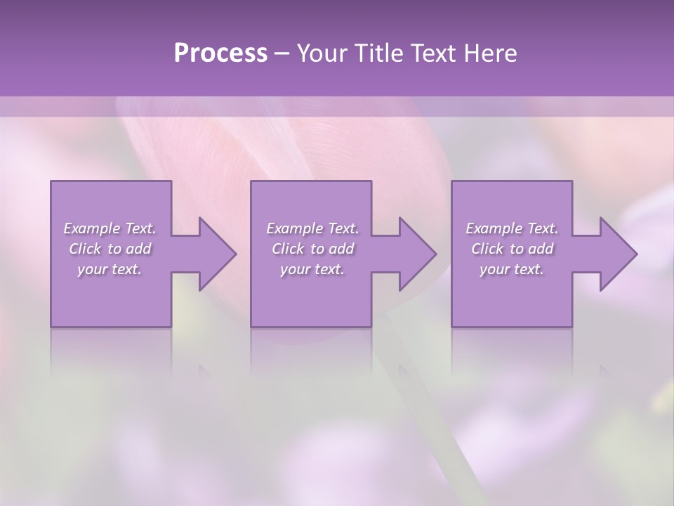 Floral Lilac Pretty PowerPoint Template