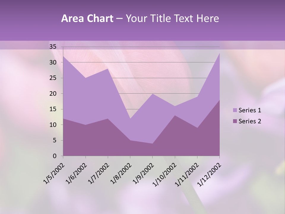 Floral Lilac Pretty PowerPoint Template