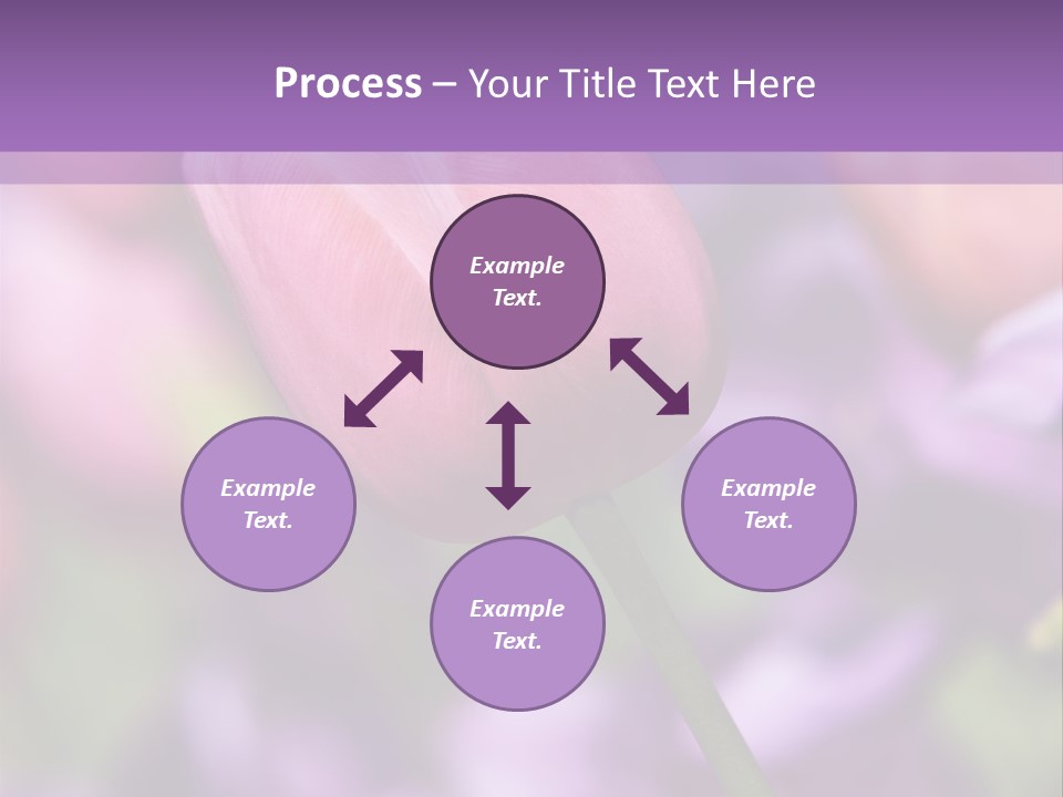 Floral Lilac Pretty PowerPoint Template