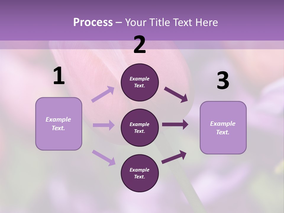 Floral Lilac Pretty PowerPoint Template