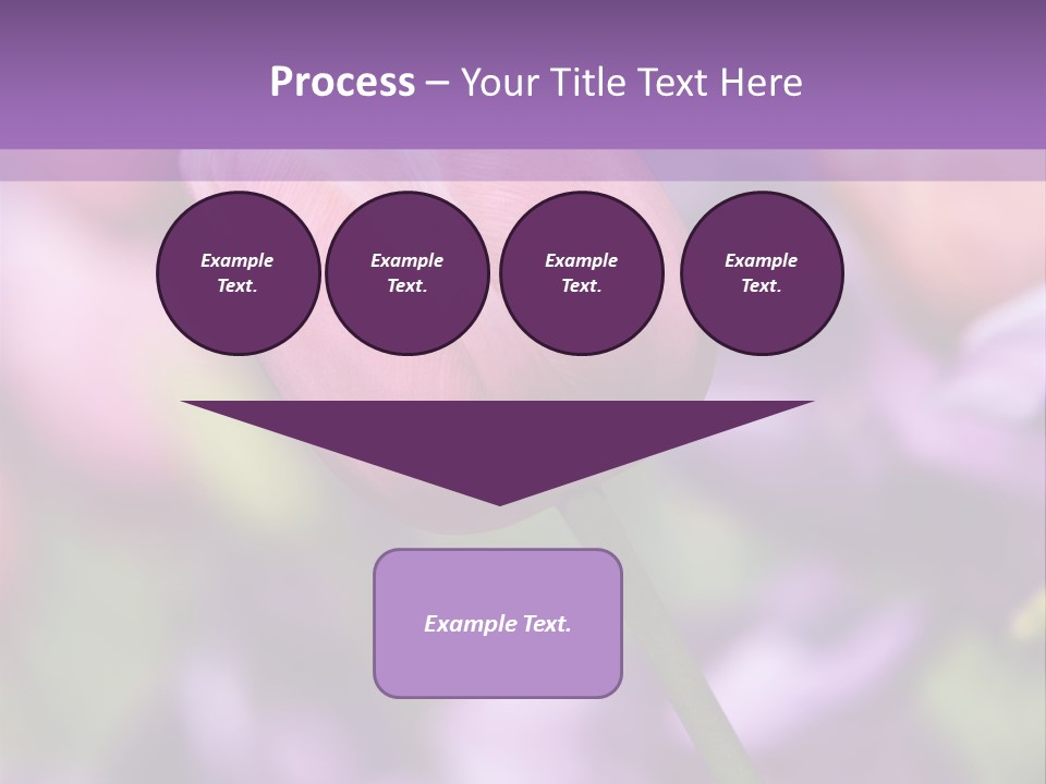 Floral Lilac Pretty PowerPoint Template