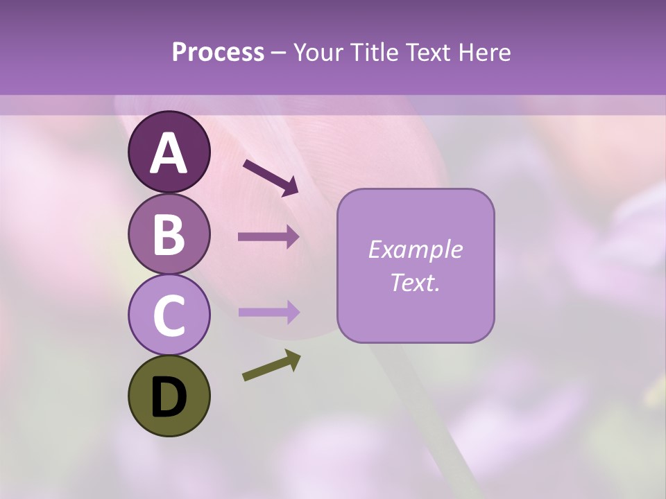 Floral Lilac Pretty PowerPoint Template