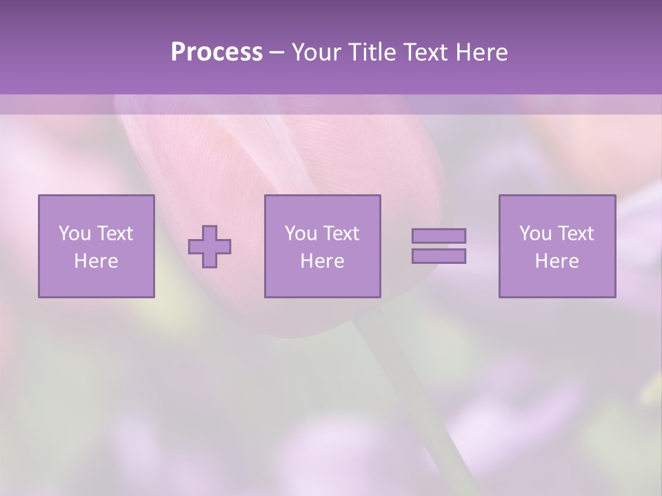 Floral Lilac Pretty PowerPoint Template