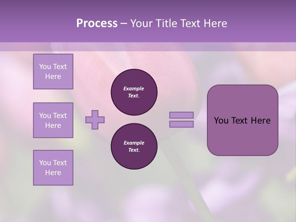 Floral Lilac Pretty PowerPoint Template