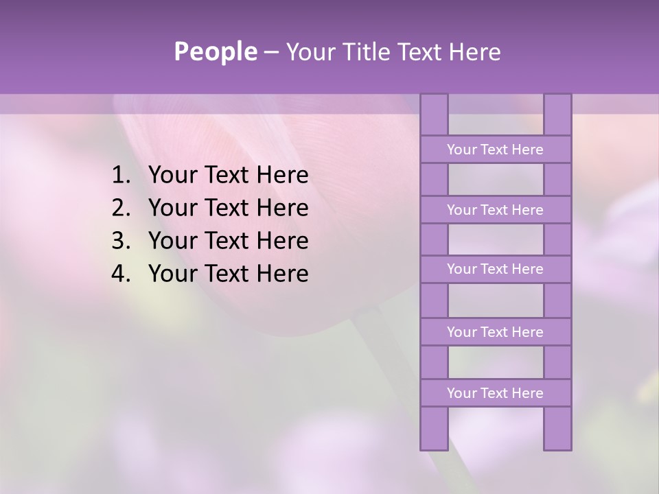 Floral Lilac Pretty PowerPoint Template