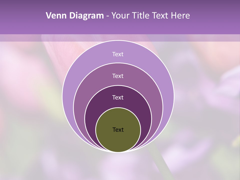 Floral Lilac Pretty PowerPoint Template