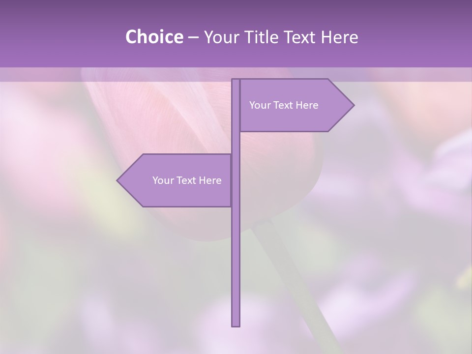 Floral Lilac Pretty PowerPoint Template