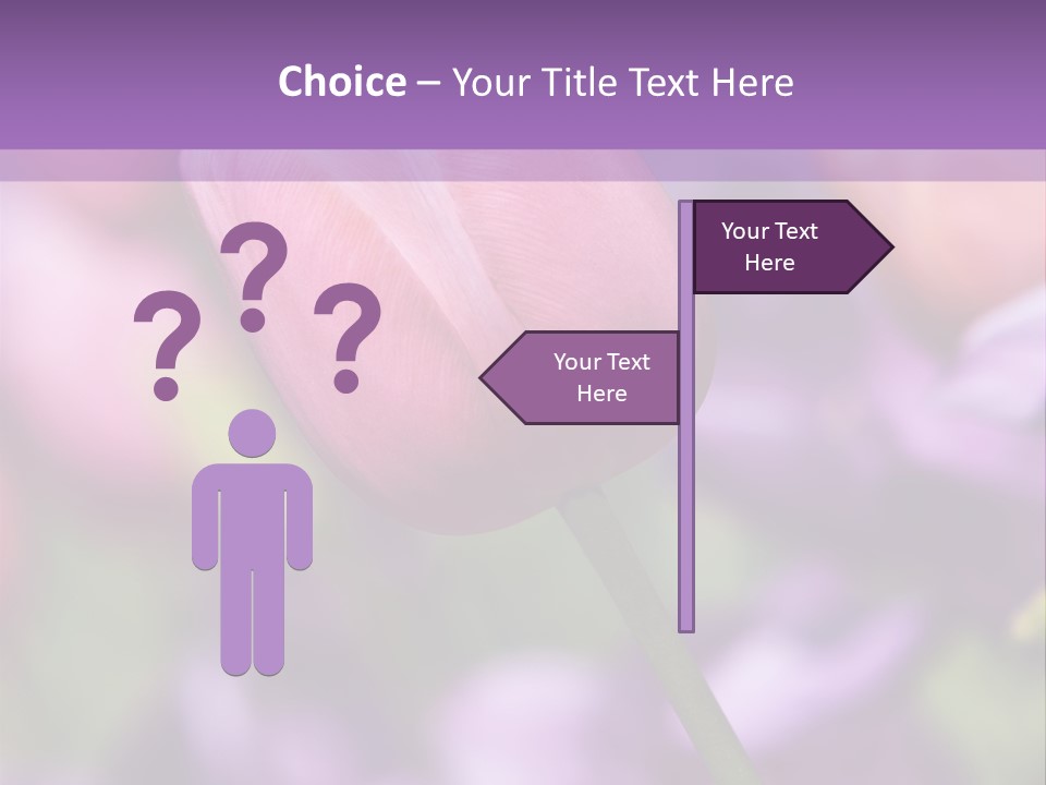 Floral Lilac Pretty PowerPoint Template