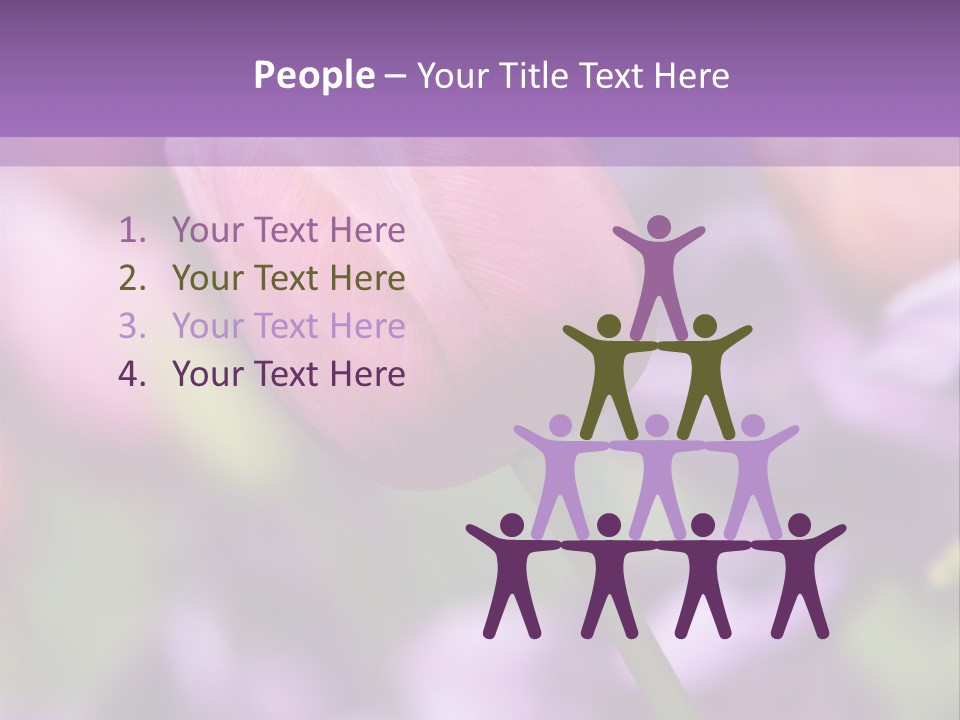 Floral Lilac Pretty PowerPoint Template