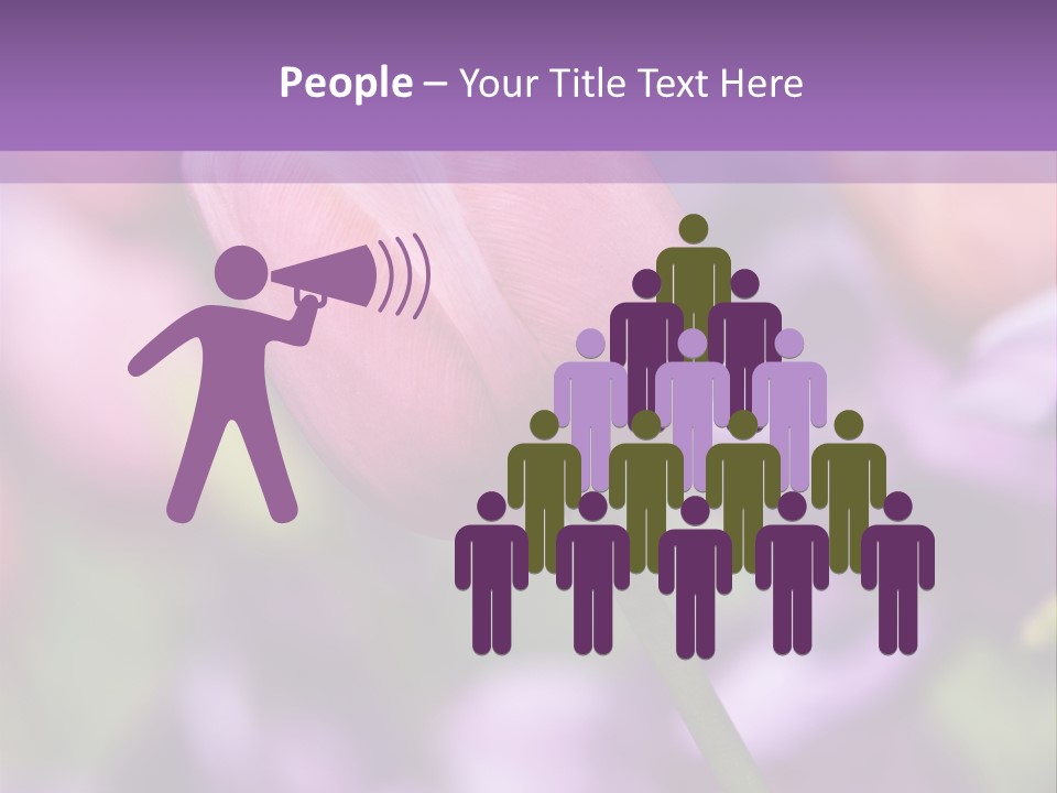 Floral Lilac Pretty PowerPoint Template