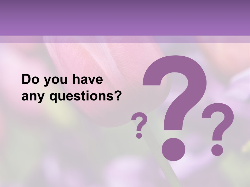 Floral Lilac Pretty PowerPoint Template