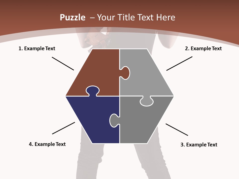 Pistol Standing Female PowerPoint Template