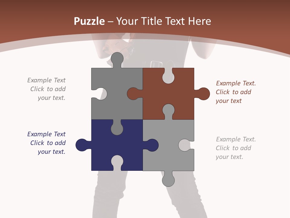 Pistol Standing Female PowerPoint Template