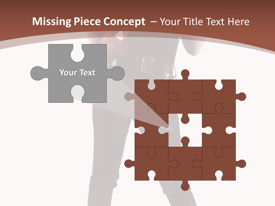 Pistol Standing Female PowerPoint Template