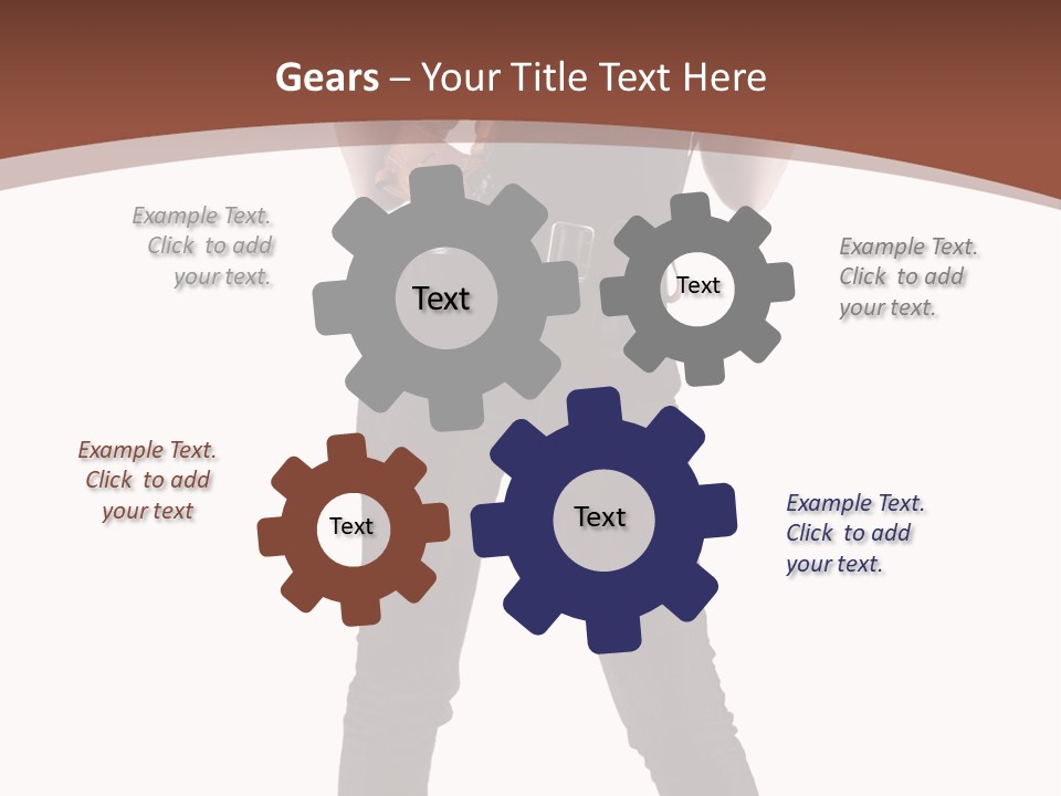 Pistol Standing Female PowerPoint Template